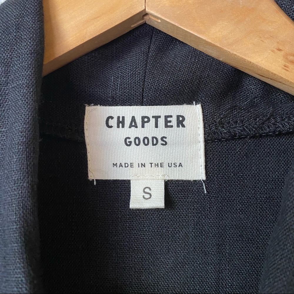 Chapter Goods 100% Linen Column Dress in Black Ink - Picture 5 of 9